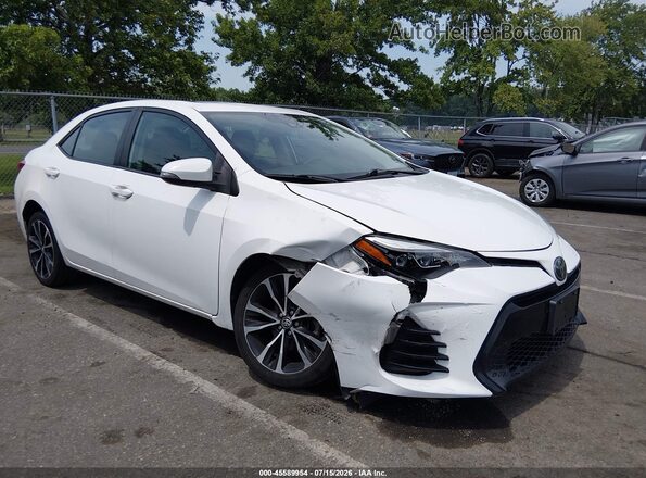 2T1BURHE3KC135516 2019 TOYOTA COROLLA Белый Вид спереди