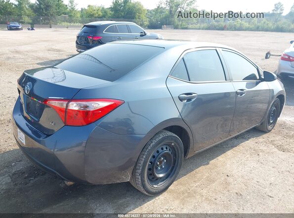2T1BURHE3KC137508 2019 TOYOTA COROLLA Gray Trasero derecho