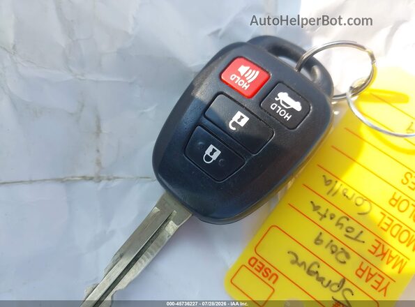 2T1BURHE3KC137508 2019 TOYOTA COROLLA Gray Vista del salpicadero