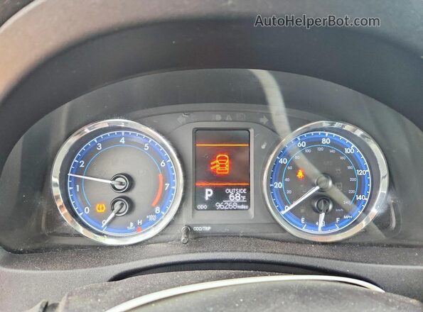 2T1BURHE3KC140943 2019 TOYOTA COROLLA Silver Instrument cluster view