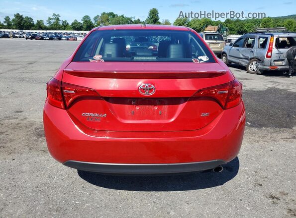 2T1BURHE3KC172338 2019 TOYOTA COROLLA Maroon Vista trasera