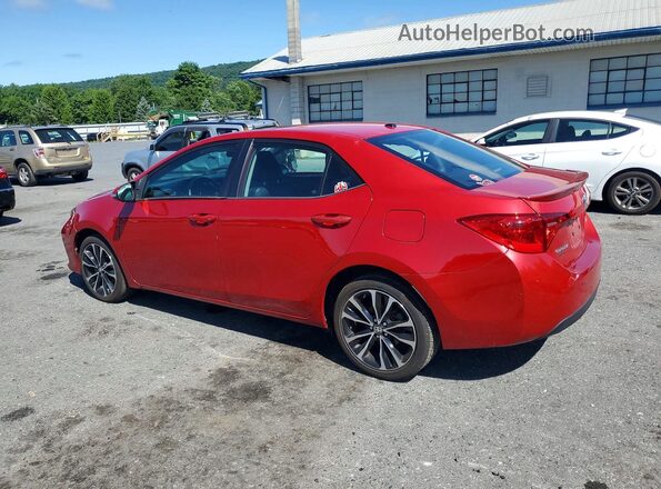 2T1BURHE3KC172338 2019 TOYOTA COROLLA Maroon Trasero izquierdo
