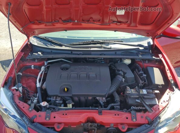 2T1BURHE3KC172338 2019 TOYOTA COROLLA Maroon Vista interior trasera