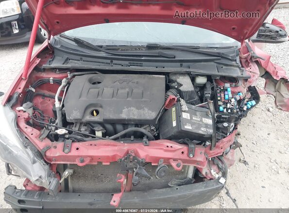 2T1BURHE3KC198096 2019 TOYOTA COROLLA Red უკანა ხედი