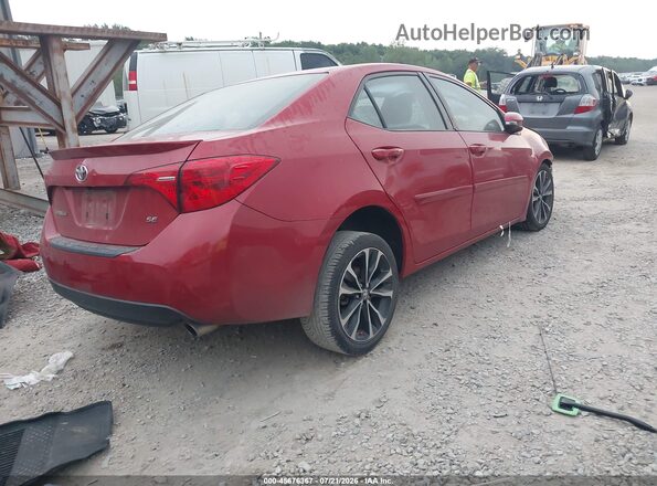 2T1BURHE3KC198096 2019 TOYOTA COROLLA Red უკანა მარჯვენა