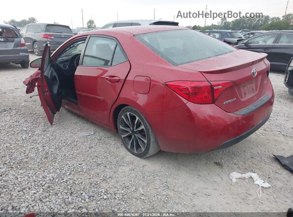 2T1BURHE3KC198096 2019 TOYOTA COROLLA Red უკანა მარცხენა