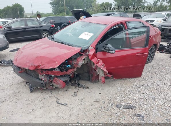 2T1BURHE3KC198096 2019 TOYOTA COROLLA Red წინა მარცხენა ხედი სამი მეოთხედიდან