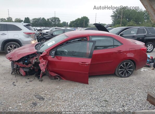 2T1BURHE3KC198096 2019 TOYOTA COROLLA Red 