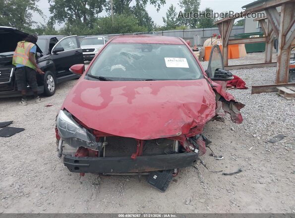 2T1BURHE3KC198096 2019 TOYOTA COROLLA Red უკანა სალონის ხედი