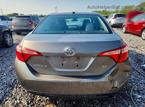 2T1BURHE3KC226222 2019 TOYOTA COROLLA Gray Հետևի տեսք