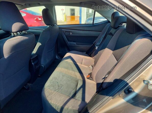 2T1BURHE3KC226222 2019 TOYOTA COROLLA Gray Հետևի նստատեղերի տեսք