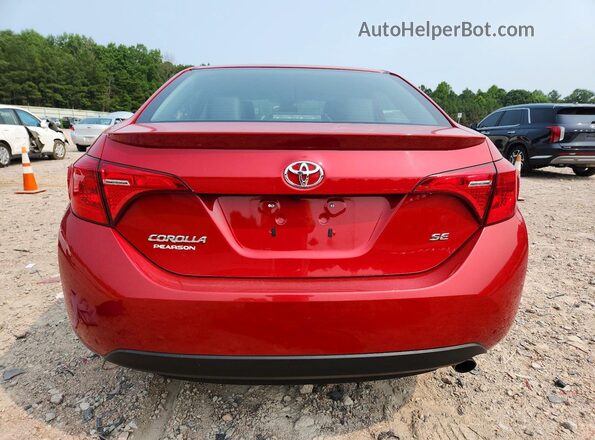 2T1BURHE3KC240072 2019 TOYOTA COROLLA Red უკანა ხედი