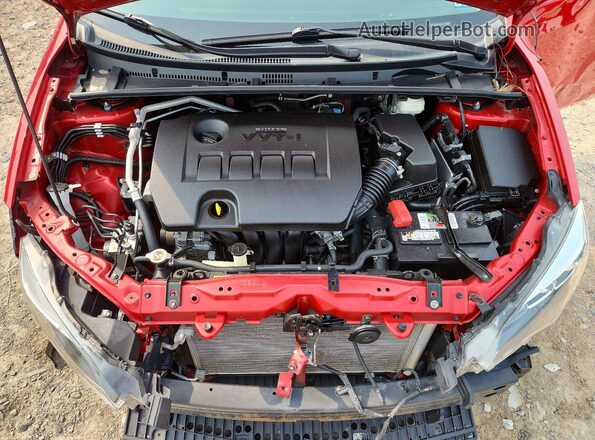 2T1BURHE3KC240072 2019 TOYOTA COROLLA Red უკანა სალონის ხედი