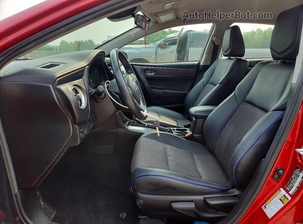 2T1BURHE3KC240072 2019 TOYOTA COROLLA Red წინა სალონის ხედი