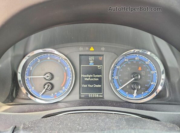 2T1BURHE3KC240072 2019 TOYOTA COROLLA Red ხელსაწყოთა პანელის ხედი