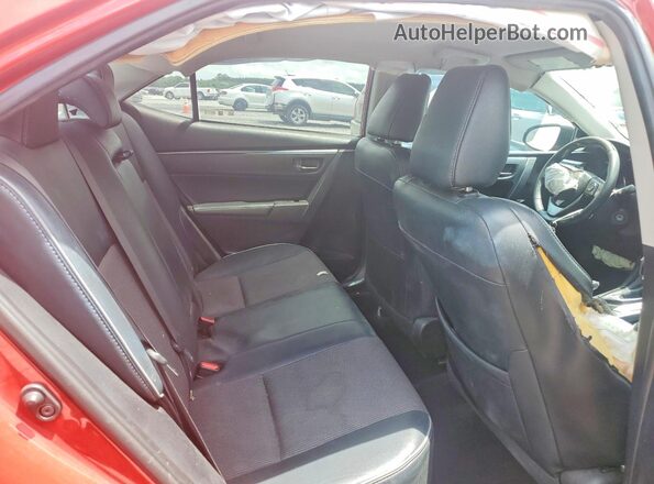 2T1BURHE4GC507596 2016 TOYOTA COROLLA Red Widok tylnych siedzeń