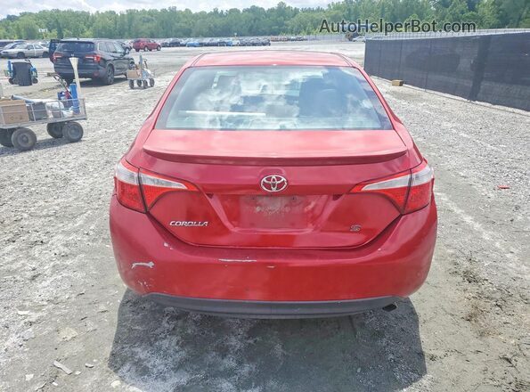 2T1BURHE4GC507596 2016 TOYOTA COROLLA Red Widok z tyłu