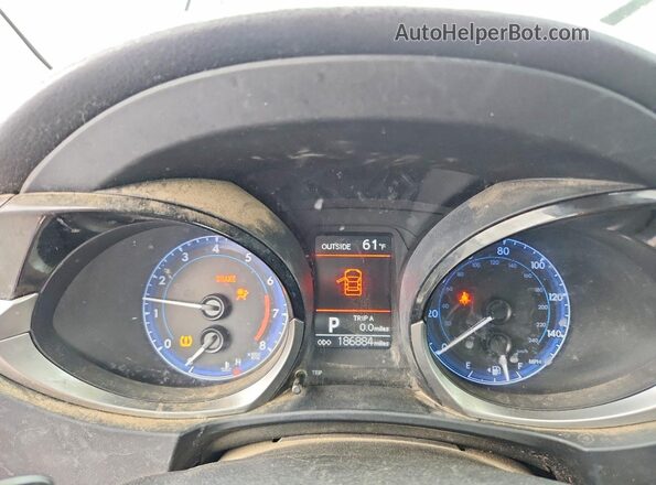 2T1BURHE4GC510868 2016 TOYOTA COROLLA White Widok zestawu wskaźników
