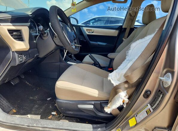 2T1BURHE4GC512989 2016 TOYOTA COROLLA Gray Widok wnętrza z przodu