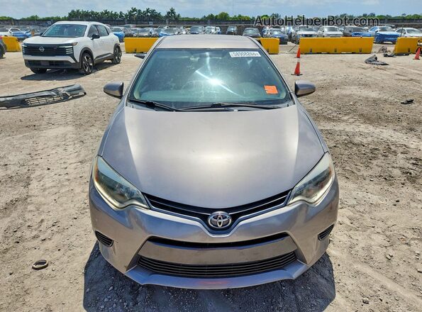 2T1BURHE4GC512989 2016 TOYOTA COROLLA Gray Widok z przodu