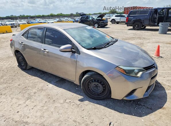 2T1BURHE4GC512989 2016 TOYOTA COROLLA Gray Przód prawy