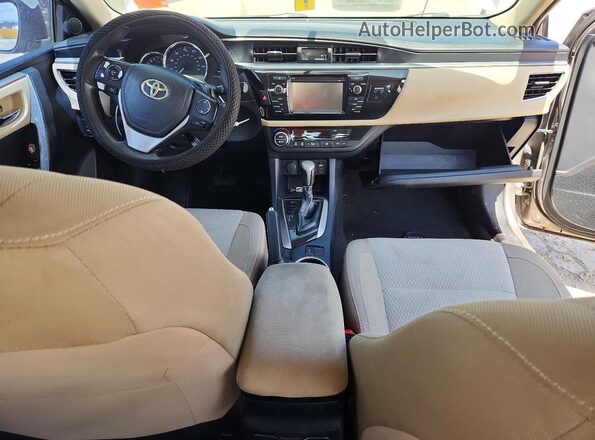 2T1BURHE4GC512989 2016 TOYOTA COROLLA Gray Widok deski rozdzielczej