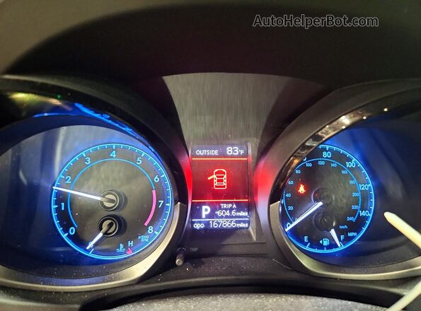 2T1BURHE4GC517030 2016 TOYOTA COROLLA Black Vista del cuadro de instrumentos
