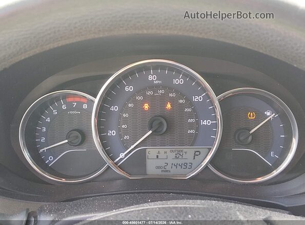 2T1BURHE4GC525192 2016 TOYOTA COROLLA White Вид задніх сидінь