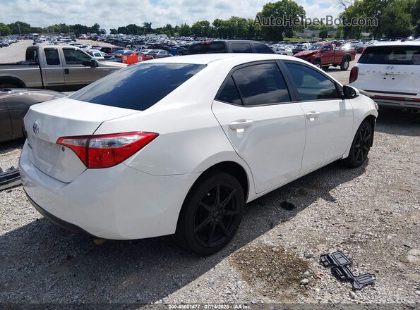 2T1BURHE4GC525192 2016 TOYOTA COROLLA White Задня права чверть