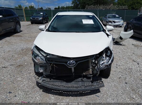 2T1BURHE4GC525192 2016 TOYOTA COROLLA White Вид щитка приладів