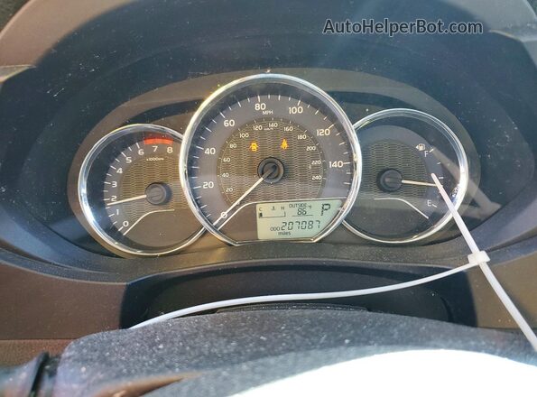 2T1BURHE4GC586817 2016 TOYOTA COROLLA White Instrument cluster view