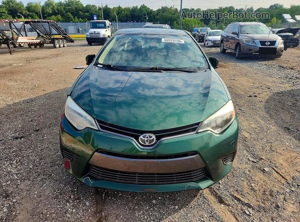 2T1BURHE4GC588356 2016 TOYOTA COROLLA Green Widok z przodu