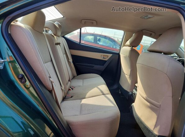 2T1BURHE4GC588356 2016 TOYOTA COROLLA Green Widok tylnych siedzeń