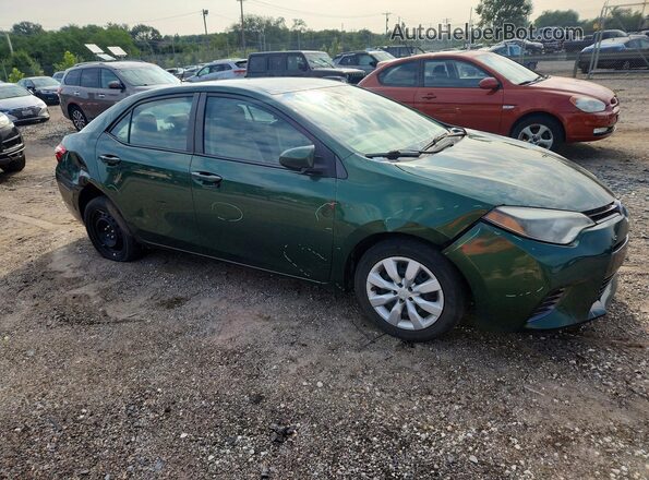 2T1BURHE4GC588356 2016 TOYOTA COROLLA Green Przód prawy
