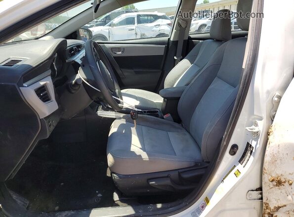 2T1BURHE4GC603163 2016 TOYOTA COROLLA White Вид салону спереду