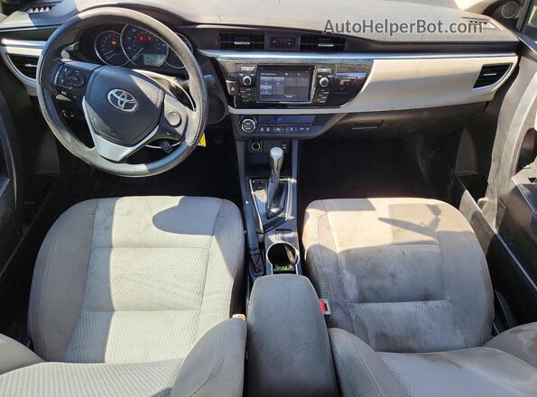 2T1BURHE4GC619086 2016 TOYOTA COROLLA Silver Dashboard view