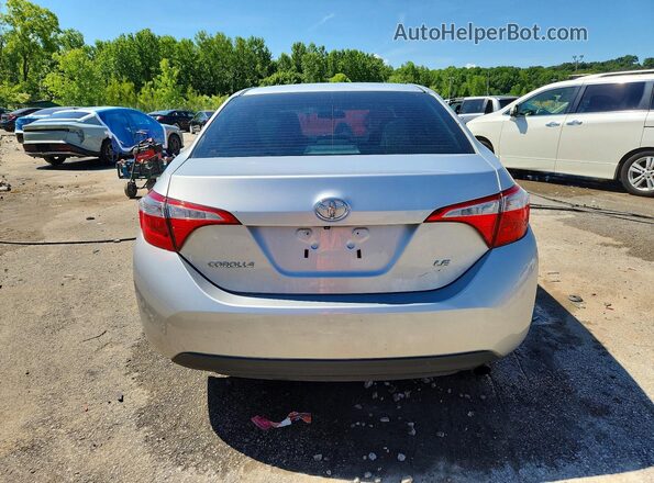 2T1BURHE4GC619086 2016 TOYOTA COROLLA Silver Rear view