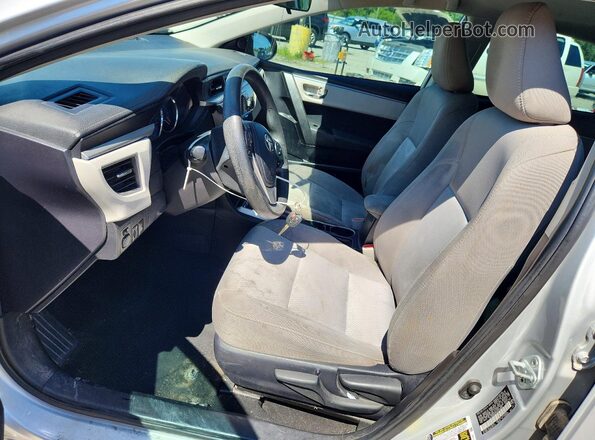 2T1BURHE4GC619086 2016 TOYOTA COROLLA Silver Front interior view