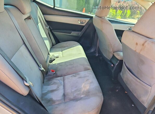 2T1BURHE4GC619086 2016 TOYOTA COROLLA Silver Rear seats view