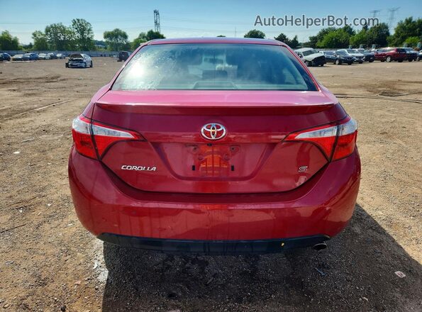 2T1BURHE4GC641380 2016 TOYOTA COROLLA Red Հետևի տեսք