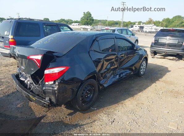 2T1BURHE4GC642805 2016 TOYOTA COROLLA Черный Задняя правая четверть