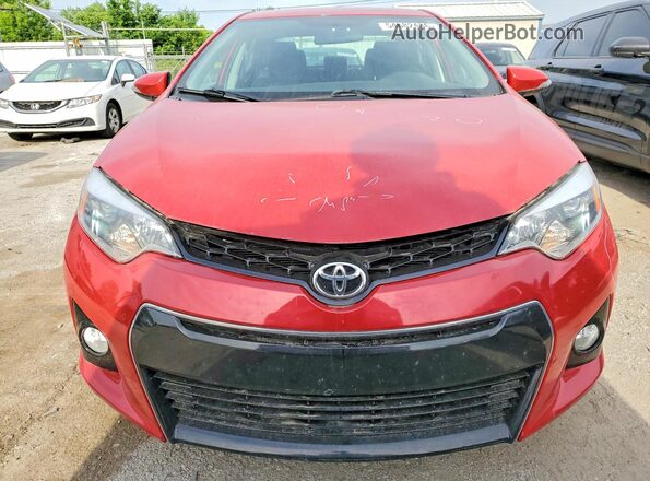 2T1BURHE4GC650175 2016 TOYOTA COROLLA Red წინა ხედი