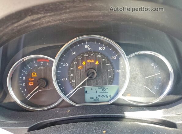 2T1BURHE4GC667364 2016 TOYOTA COROLLA Серебряный Вид щитка приборов