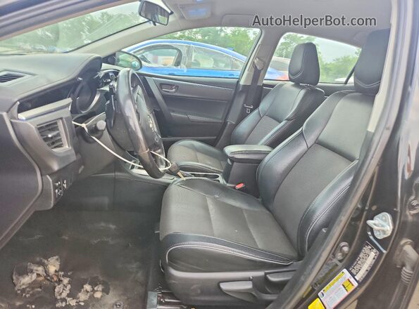 2T1BURHE4GC668966 2016 TOYOTA COROLLA Черный Вид салона спереди