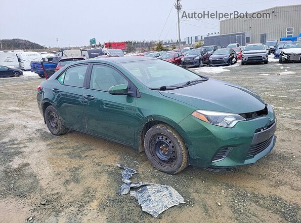 2T1BURHE4GC671334 2016 TOYOTA COROLLA Зеленый Передняя правая четверть