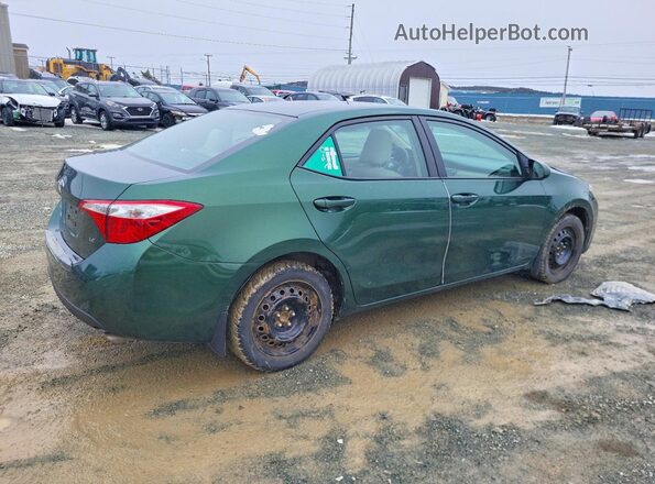 2T1BURHE4GC671334 2016 TOYOTA COROLLA Зеленый Задняя правая четверть
