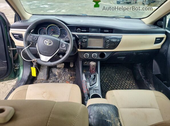 2T1BURHE4GC671334 2016 TOYOTA COROLLA Зеленый Вид панели приборов