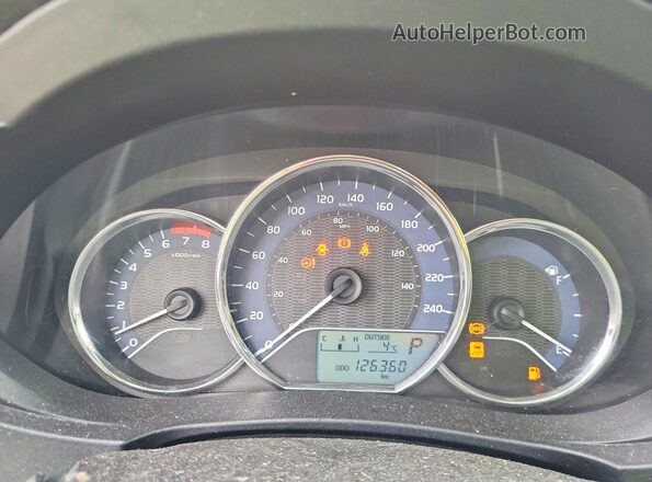 2T1BURHE4GC671334 2016 TOYOTA COROLLA Зеленый Вид щитка приборов