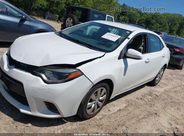 2T1BURHE4GC679529 2016 TOYOTA COROLLA White Przód lewy