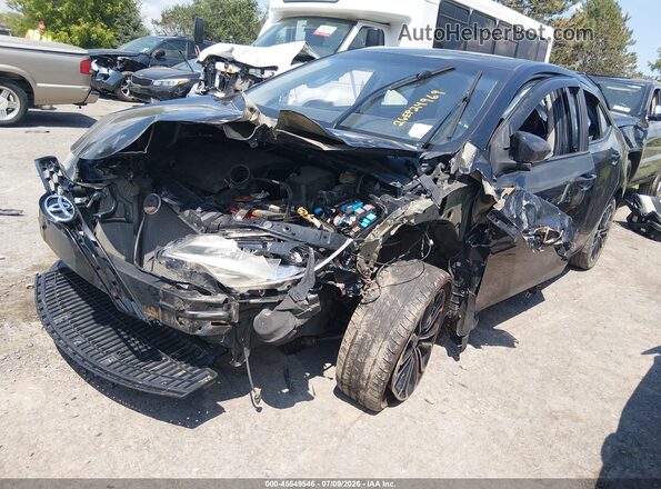 2T1BURHE4GC682947 2016 TOYOTA COROLLA Black Przód lewy